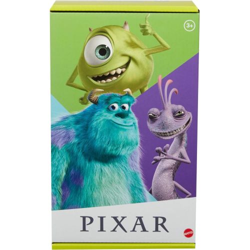  ?Pixar Mattel Mike and Boo Monsters, Inc. Character Action Dolls Highly Posable with Authentic Designs for Storytelling, Collecting, Movie Toys for Kids Gift Ages 3 and Up