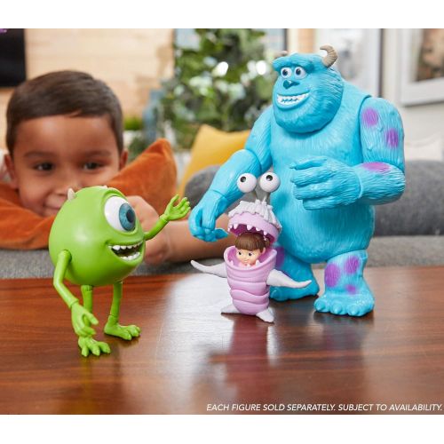  ?Pixar Mattel Mike and Boo Monsters, Inc. Character Action Dolls Highly Posable with Authentic Designs for Storytelling, Collecting, Movie Toys for Kids Gift Ages 3 and Up