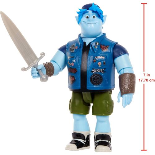  ?Pixar Disney Pixar Onward Core Figure Barley Character Action Figure Realistic Movie Toy Brother Doll for Storytelling, Display and Collecting for Ages 3 and Up