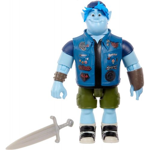  ?Pixar Disney Pixar Onward Core Figure Barley Character Action Figure Realistic Movie Toy Brother Doll for Storytelling, Display and Collecting for Ages 3 and Up