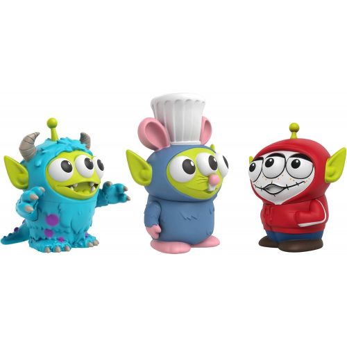  ?Pixar Pixar Alien Remix Toy Story Aliens Miguel, Sulley & Remy 3 Pack Toys, Disney Pixar Movie Character Figures Approx 3 in, Collectors Gift Ages 6 Years & Up