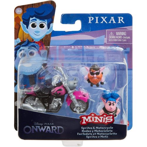  Disney / Pixar Onward Minis Sprites & Motorcycle Figure 2 Pack