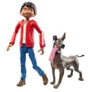 ?Pixar Disney Pixar Coco Miguel Action Figure, 5.6 in Movie Character Toy with 3.6 in Dante Dog Figure, Highly Posable with Authentic Design, Gift for Ages 3 Years Old & Up