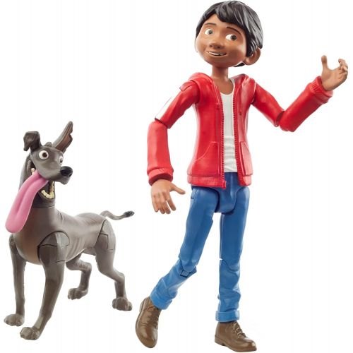  ?Pixar Disney Pixar Coco Miguel Action Figure, 5.6 in Movie Character Toy with 3.6 in Dante Dog Figure, Highly Posable with Authentic Design, Gift for Ages 3 Years Old & Up