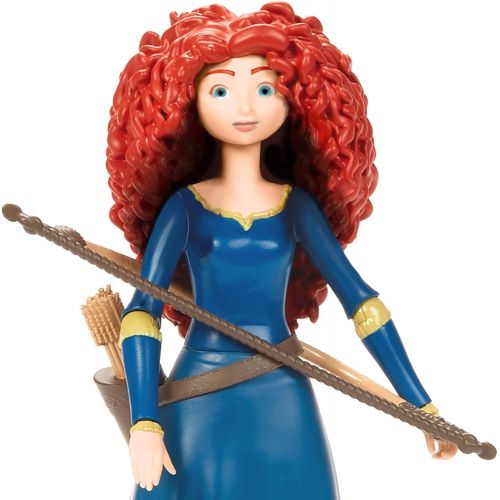  ?Pixar Disney Pixar Brave Merida Action Figure, Movie Character Toy 6.6 in Tall, Highly Posable in Authentic Costume with Bow & Arrow, Gift for Ages 3 Years Old & Up