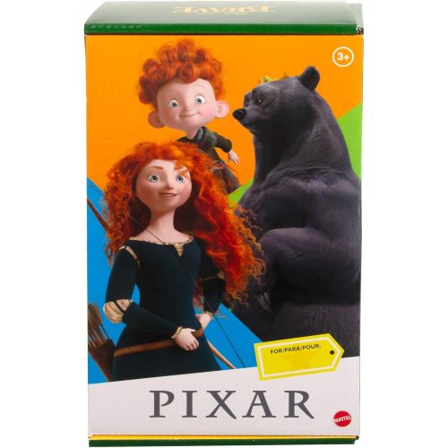  ?Pixar Disney Pixar Brave Merida Action Figure, Movie Character Toy 6.6 in Tall, Highly Posable in Authentic Costume with Bow & Arrow, Gift for Ages 3 Years Old & Up