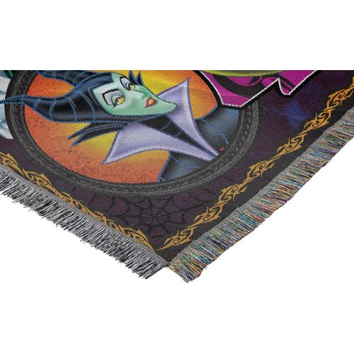  Disney Pixar Villains, Vile Villains Woven Tapestry Throw Blanket, 48 x 60, Multi Color, 1 Count