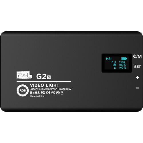  Pixel G2s Ultra-Slim Bi-Color RGB Video Light with Built-In Effects