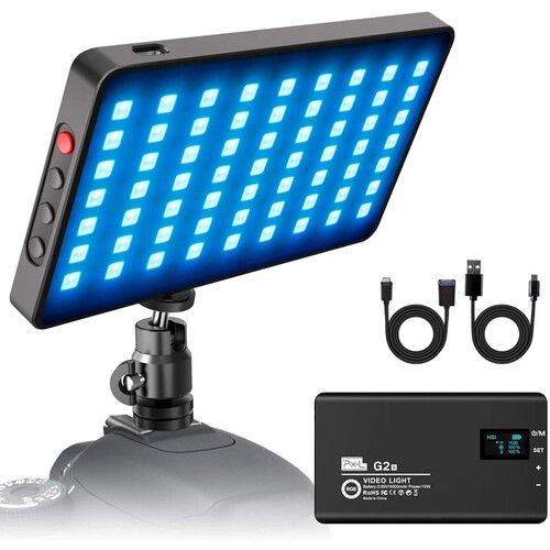  Pixel G2s Ultra-Slim Bi-Color RGB Video Light with Built-In Effects