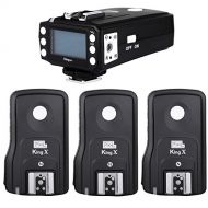 Pixel King Pro TTL HSS LCD Flash Trigger for Nikon Camera and Speedlite Pixel X800N X800n pro (1 Transmitter+3 Receiver)