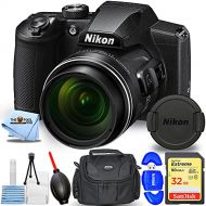 Pixel Hub Nikon COOLPIX B600 Digital Camera (Black) 26528 - Essential Bundle Includes: Sandisk Extreme 32GB SD, Memory Card Reader, Gadget Bag, Blower. Microfiber Cloth and Cleanin