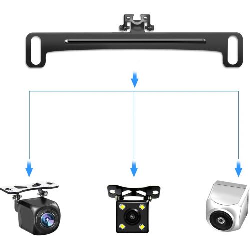  [아마존베스트]Pixelman Universal Car Rear View Camera License Plate Bracket,Dash Cam Mirror Camera Kit Accessories Rearview Camera Mount, Only Installation Holder for Backup Camera Reverse Camera