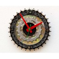 Pixelthis bicycle parts gift, bike parts clock,cyclist gift, Recycled Bike Gears Clock, boyfriend gift, girlfriend gift, unique repurposed bike clock