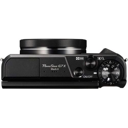  Canon PowerShot G7 X Mark II Digital Camera with Wi-Fi and 4.2X Optical Zoom (Black) + Pixibytes Pro Bundle