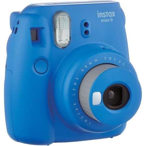  Pixibytes Fujifilm Instax Mini 9 Instant Camera, Cobalt Blue + Pixi Bundle