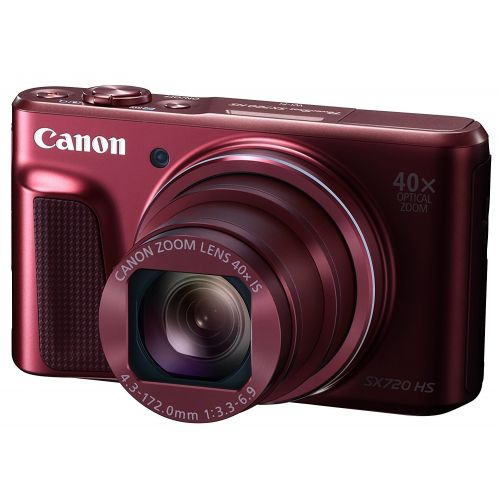  Pixibytes Canon Powershot SX720 (Red) + 12 Tripod + 16GB Memory Card + Pixi-Basic Accessory Bundle