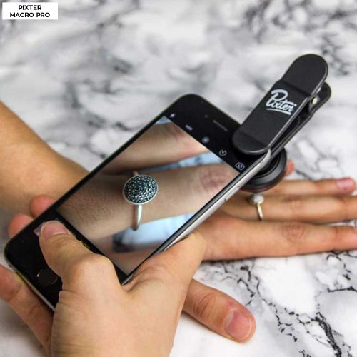  Pixter Macro Pro Lens 4,5X, Compatible All Smartphones, Android and iOS: iPhoneSamsung  SonyHuawei  HonorOnePlus  XiaomiPixel and Other Brands