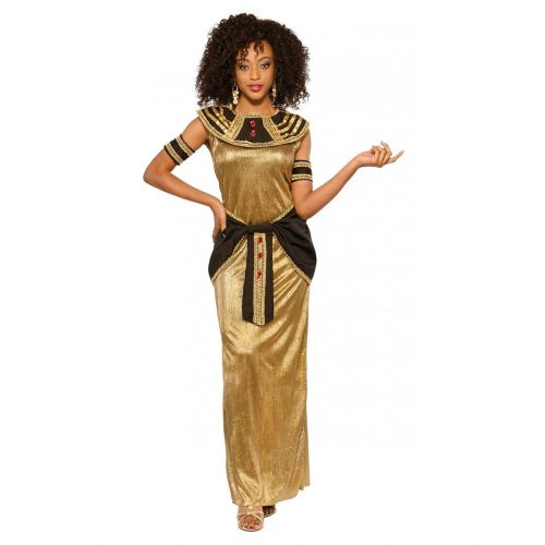  Pizazz! Womens Golden Egyptian Princess Goddess Dress Costume