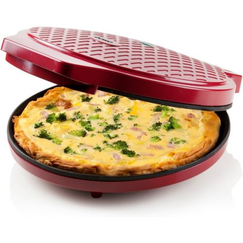  Express Pizzaofen - frische und leckere Pizza in 12min, einfache Bedienung und schnelle Zubereitung von Pizza, Omelette, Quiche, Pfannkuchen, Tortillas