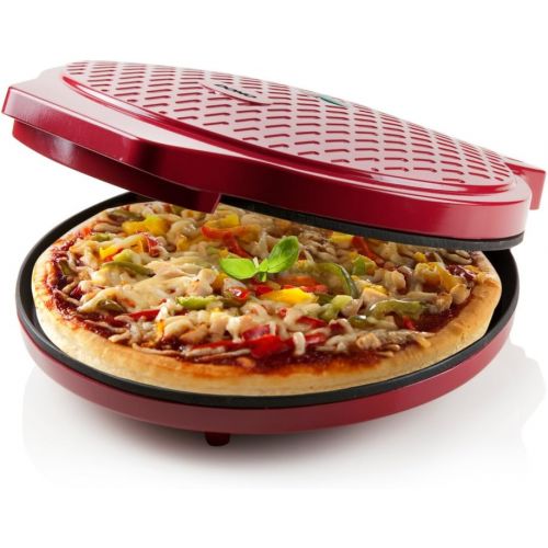  Express Pizzaofen - frische und leckere Pizza in 12min, einfache Bedienung und schnelle Zubereitung von Pizza, Omelette, Quiche, Pfannkuchen, Tortillas