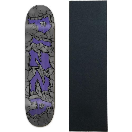  Pizza Skateboard Deck Pizza Rock Assorted Colors 8.5 x 32.675 with Grip