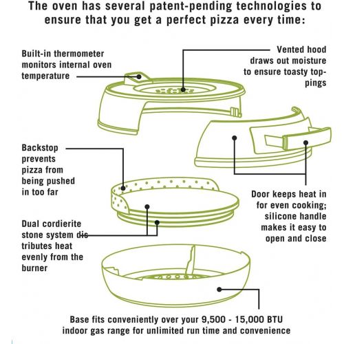  Pizzacraft PC0601 Pizzeria Pronto Stovetop Pizza Oven