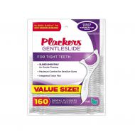 Plackers PLACKERS Gentleslide Dental Flossers for Tight Teeth 640CT (Pack of 4 X 160CT) (640)