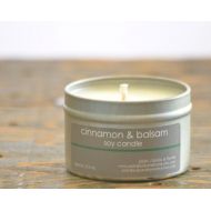 PlainJBodyandHome Cinnamon + Balsam Candle - 4 oz. - cinnamon candle - balsam candle - holiday candle - balsam fir candle - soy candle - candle gift
