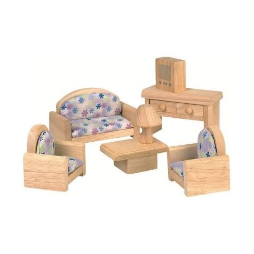  PlanToys Plan Toy Doll House Living Room - Classic Style, colors may vary