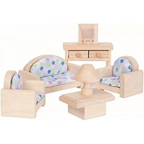  PlanToys Plan Toy Doll House Living Room - Classic Style, colors may vary