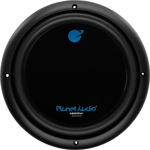  Planet Audio AC10D 10 Inch Car Subwoofer - 1500 Watts Maximum Power, Dual 4 Ohm Voice Coil, Sold Individually