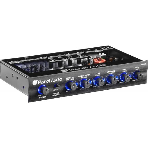  [아마존베스트]Planet Audio Half-DIN, Band Car Equalizer, Subwoofer Output with Adjustable Filter, Fixed Bands