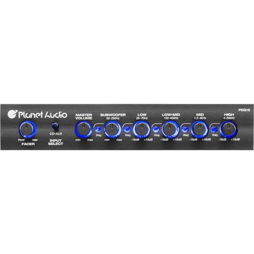  [아마존베스트]Planet Audio Half-DIN, Band Car Equalizer, Subwoofer Output with Adjustable Filter, Fixed Bands