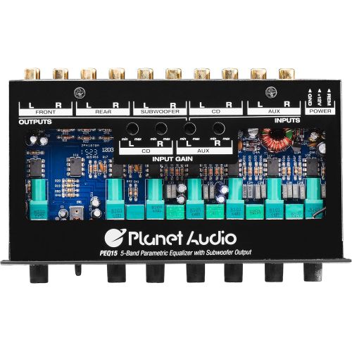  [아마존베스트]Planet Audio Half-DIN, Band Car Equalizer, Subwoofer Output with Adjustable Filter, Fixed Bands