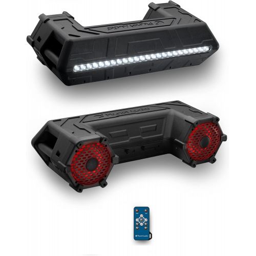  [아마존베스트]Planet Audio PATV65RGB ATV UTV Weatherproof Sound System - 6.5 Inch Speakers, 1.5 Inch Tweeters, Built-in Amplifier, Bluetooth, LED Lightbar, RGB Multicolor Illumination, Easy Inst