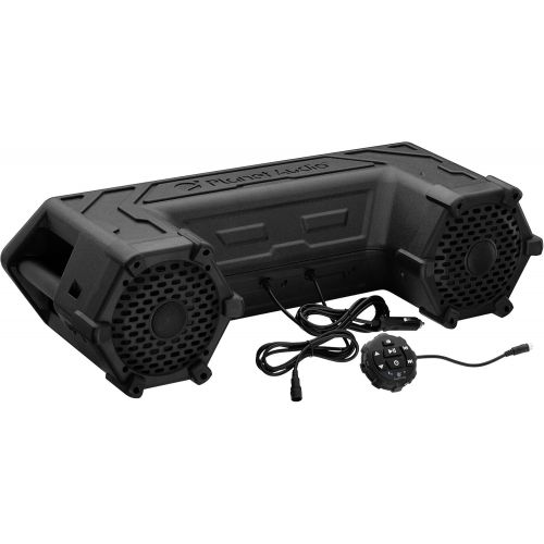  [아마존베스트]Planet Audio PATV65 ATV UTV Weatherproof Sound System - 6.5 Inch Speakers, 1.5 Inch Tweeters, Built-in Amplifier, Bluetooth, Built-in LED Lightbar, Easy Installation for 12 Volt Ve