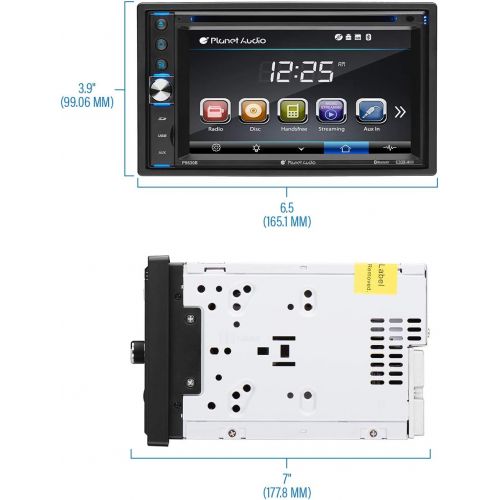  [아마존베스트]Planet Audio P9630B Car DVD Player - Double Din, Bluetooth Audio and Hands-Free Calling, 6.2 Inch LCD Touchscreen Monitor, MP3 Player, CD, DVD, WMA, USB, SD, AUX In, AM/FM Radio Re