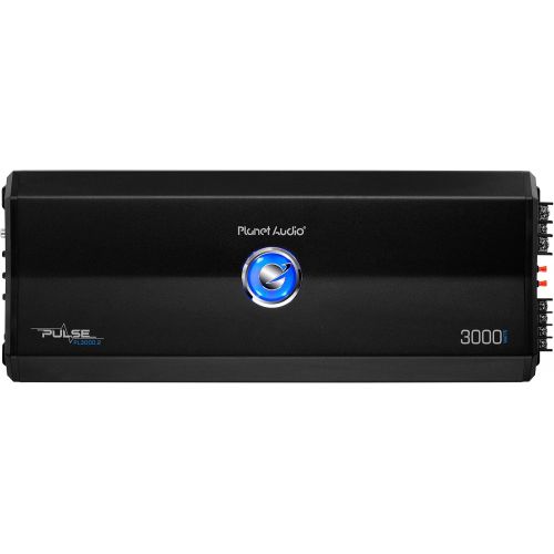  Planet Audio PL3000.2 2 Channel Car Amplifier - 3000 Watts, Full Range, Class A/B, 2/8 Ohm Stable, Mosfet Power Supply, Bridgeable