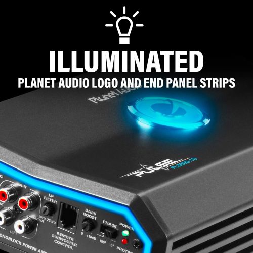  Planet Audio PL3000.1D Class D Car Amplifier - 3000 Watts, 1 Ohm Stable, Digital, Monoblock, Mosfet Power Supply, Great for Subwoofers