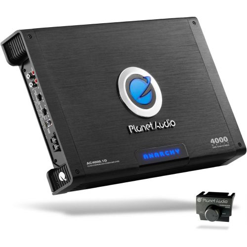  Planet Audio AC4000.1D Class D Car Amplifier - 4000 Watts, 1 Ohm Stable, Digital, Monoblock, Mosfet Power Supply