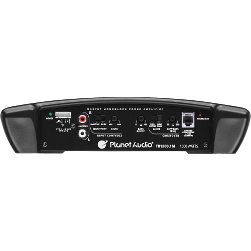  Planet Audio TR1500.1M Monoblock Car Amplifier - 1500 Watts, 2/4 Ohm Stable, Class A/B, Mosfet Power Supply, Great for Subwoofers