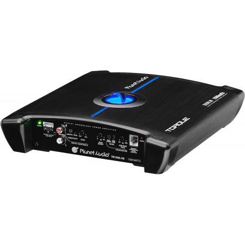  Planet Audio TR1500.1M Monoblock Car Amplifier - 1500 Watts, 2/4 Ohm Stable, Class A/B, Mosfet Power Supply, Great for Subwoofers