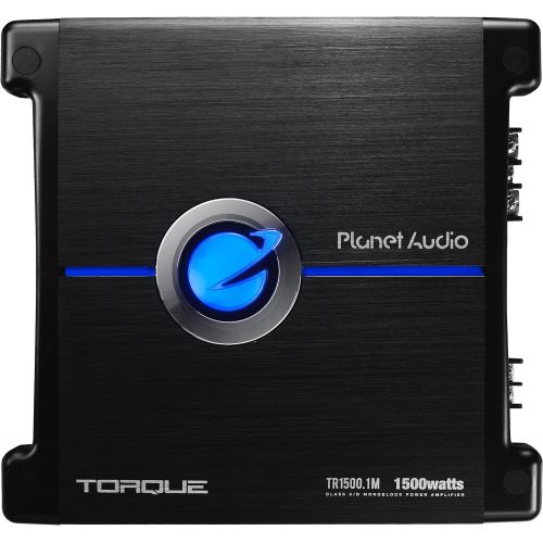  Planet Audio TR1500.1M Monoblock Car Amplifier - 1500 Watts, 2/4 Ohm Stable, Class A/B, Mosfet Power Supply, Great for Subwoofers