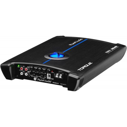  Planet Audio TR3000.1D Class D Car Amplifier - 3000 Watts, 1 Ohm Stable, Digital, Monoblock, Mosfet Power Supply, Great for Subwoofers