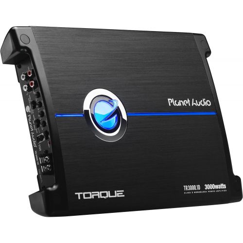  Planet Audio TR3000.1D Class D Car Amplifier - 3000 Watts, 1 Ohm Stable, Digital, Monoblock, Mosfet Power Supply, Great for Subwoofers