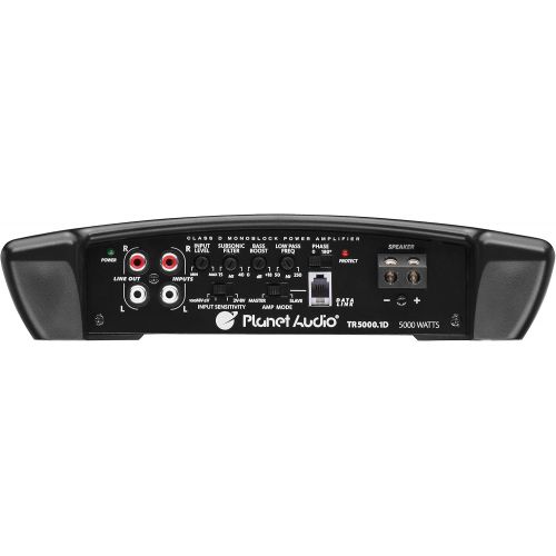  Planet Audio TR5000.1D Class D Car Amplifier - 5000 Watts, 1 Ohm Stable, Digital, Monoblock, Mosfet Power Supply, Great for Subwoofers