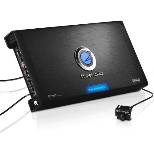  Planet Audio AC1800.5 5 Channel Car Amplifier - 1800 Watts, Full Range, Class A/B, 2-4 Ohm Stable, Mosfet Power Supply, Bridgeable