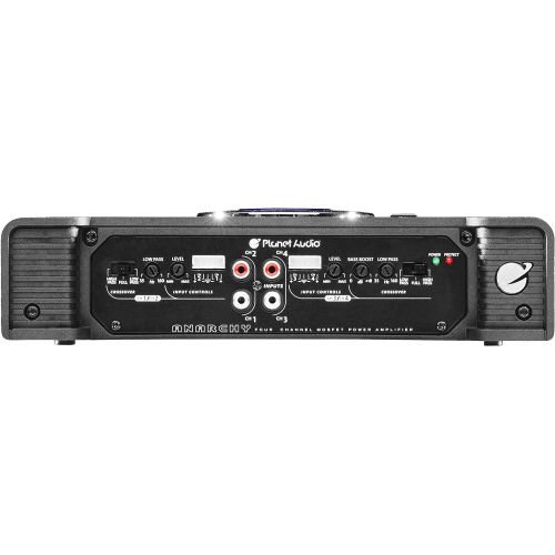  Planet Audio AC800.4 4 Channel Car Amplifier - 800 Watts, Full Range, Class A/B, 2-4 Ohm Stable, Mosfet Power Supply, Bridgeable