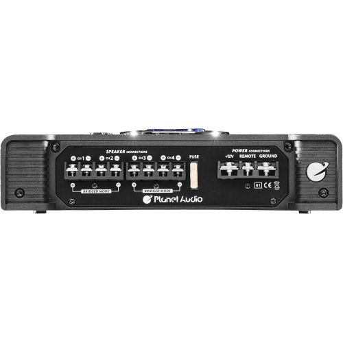  Planet Audio AC800.4 4 Channel Car Amplifier - 800 Watts, Full Range, Class A/B, 2-4 Ohm Stable, Mosfet Power Supply, Bridgeable