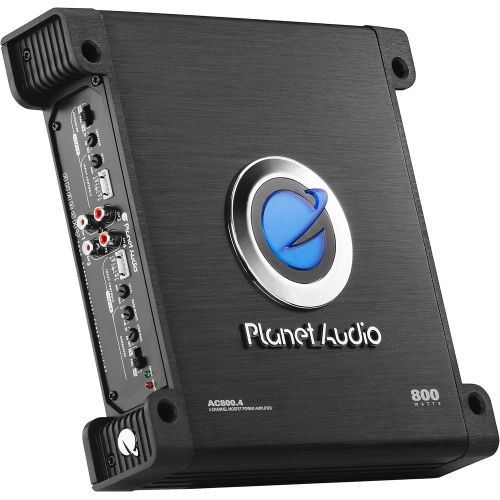  Planet Audio AC800.4 4 Channel Car Amplifier - 800 Watts, Full Range, Class A/B, 2-4 Ohm Stable, Mosfet Power Supply, Bridgeable